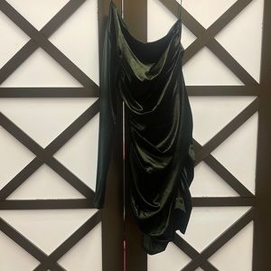 Green ,one should,Silk dress. Size 12